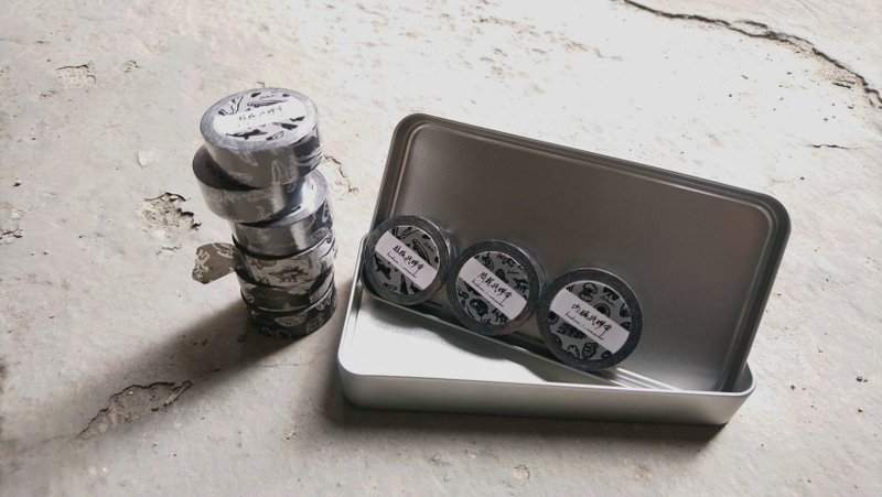 纸胶带-恐龙/内脏/鲸豚系列 - 纸胶带 - 纸 