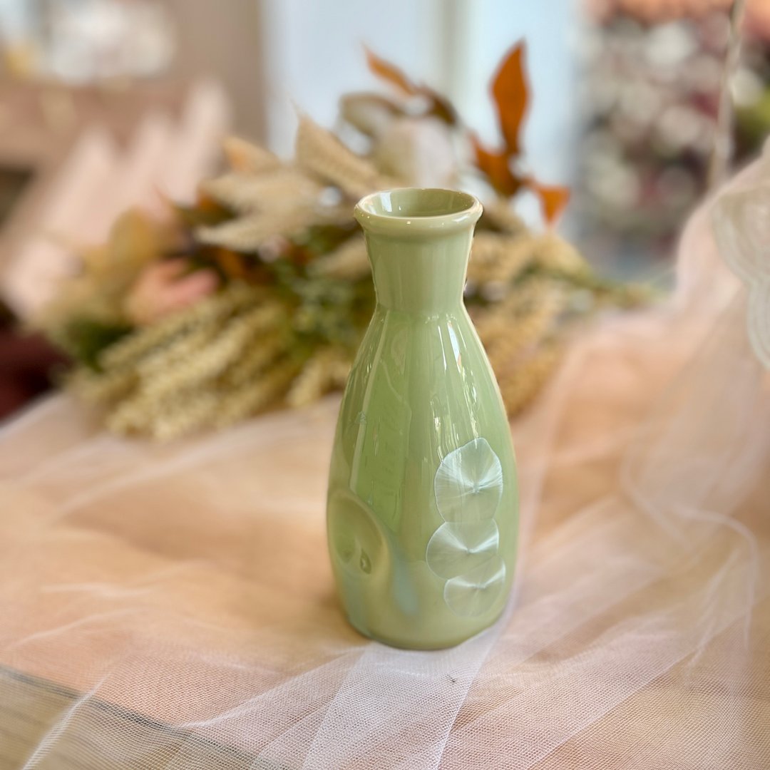 台湾制造 晶花系列 结晶釉酒器/花器 - 花瓶/陶器 - 陶 绿色