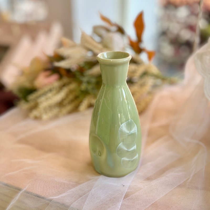 台湾制造 晶花系列 结晶釉酒器/花器 - 花瓶/陶器 - 陶 绿色