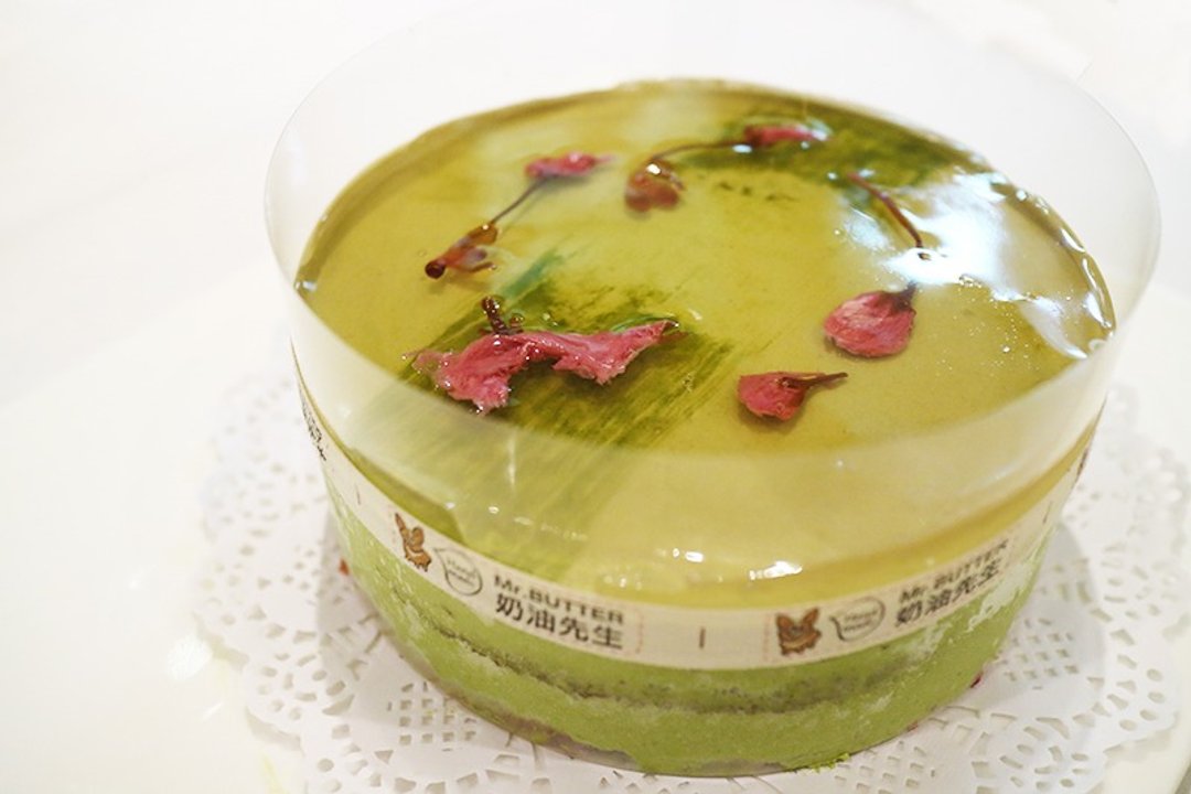 Mr. Butter Cafe奶油先生 樱花酿抹茶慕斯 8寸 - 咸派/甜派 - 新鲜食材 绿色