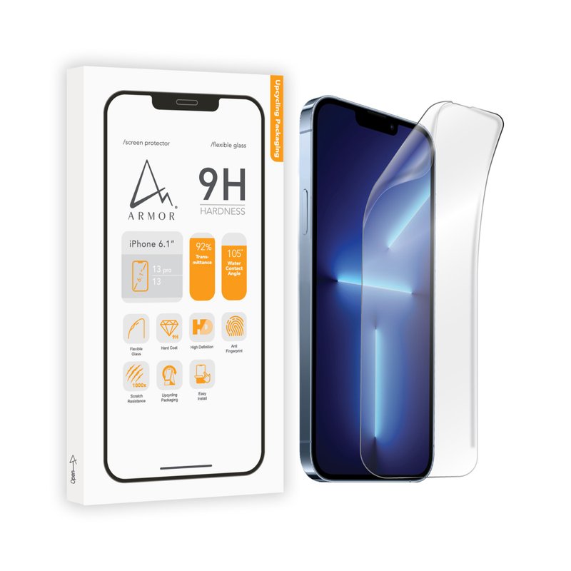 ARMOR iPhone 12/13 系列软性玻璃9H高清萤幕保护贴 - 手机配件 - 其他材质 
