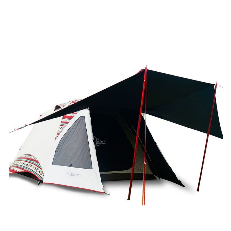 Skypainter彩绘天空铝合金六人帐270x270帐篷-23038 - 露营用品 - 其他材质 