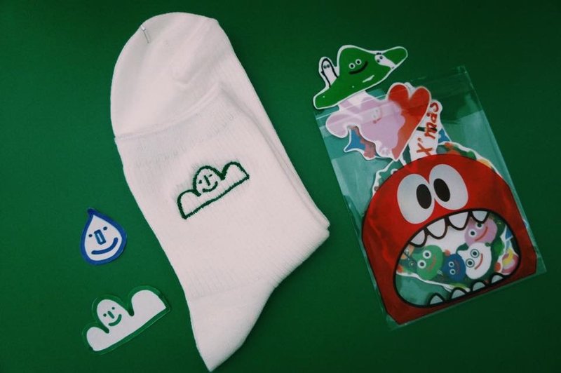 眼境限定圣诞交换礼物包 - 袜子 - 纸 红色