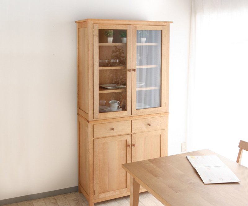 旭川家具 山冈木材工业 SALLY 橱柜 - 衣柜/鞋柜 - 木头 咖啡色