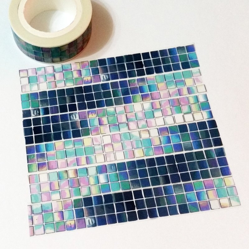 麒麟纸胶带 蓝玻璃磁砖 - 纸胶带 - 纸 