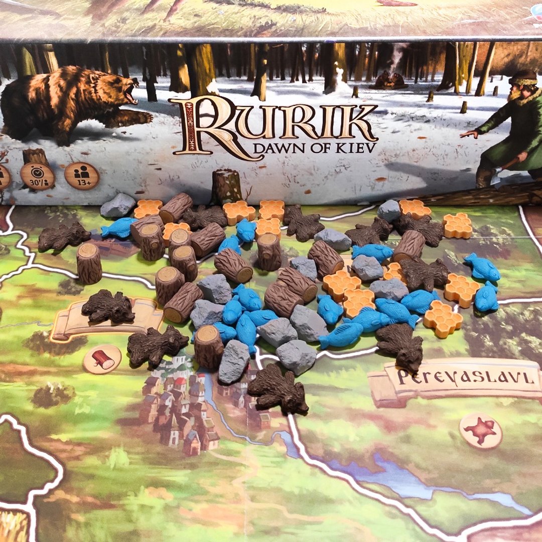 与 Rurik 兼容的豪华资源代币。基辅黎明棋盘游戏全套 - 桌游/玩具 - 其他材质 