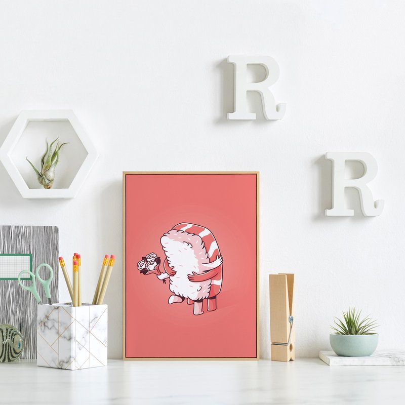 鲑鱼寿司 • 难舍难分 - 情侣/家居/民宿/咖啡厅/工作室/送礼 - 海报/装饰画/版画 - 其他材质 多色