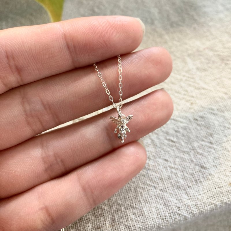 情人节礼物-小天使纯银项链 - 项链 - 纯银 