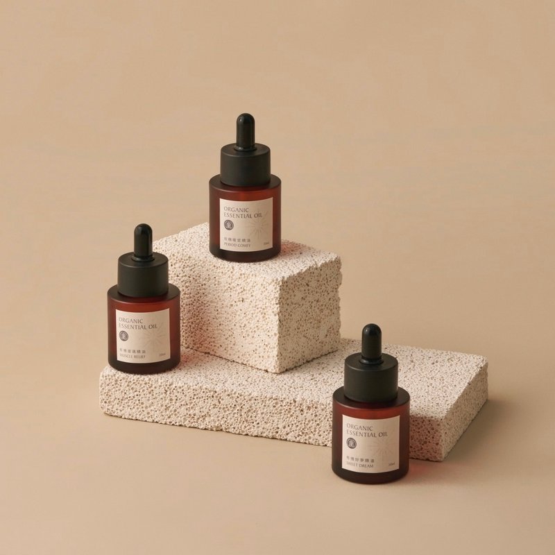 宠爱呵护系列精油三罐礼盒组 - 香薰/精油/线香 - 玻璃 