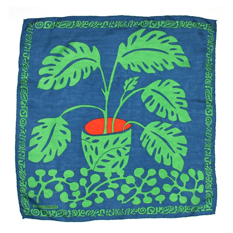 Mini Arum Vert真丝小方巾 - 丝巾 - 丝．绢 多色