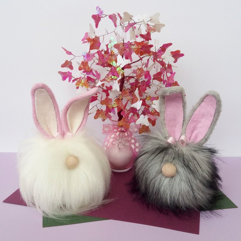 Easter Bunny Gnome Spring Gnome Easter Gnome Love Gnome Stuffed Gnomes Easter - 玩偶/公仔 - 其他材质 