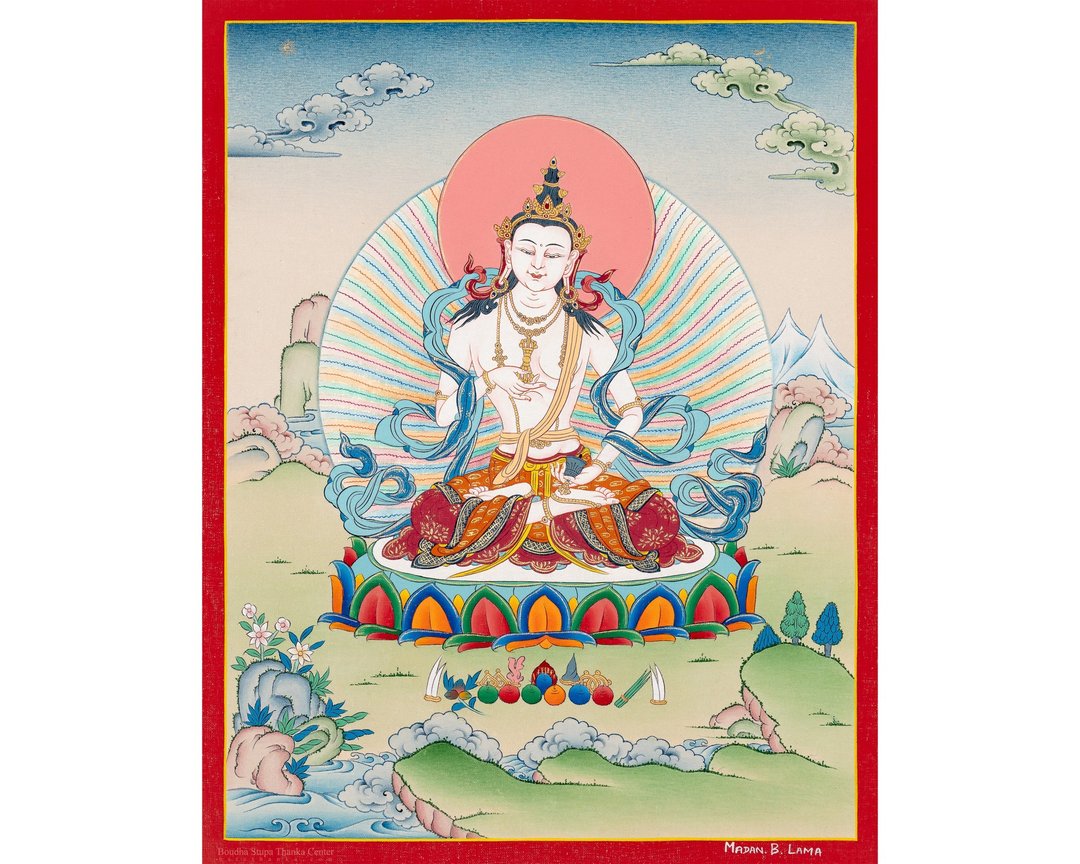 金刚萨埵唐卡艺术 | 传统西藏佛教绘画 - 墙贴/壁贴 - 其他材质 多色