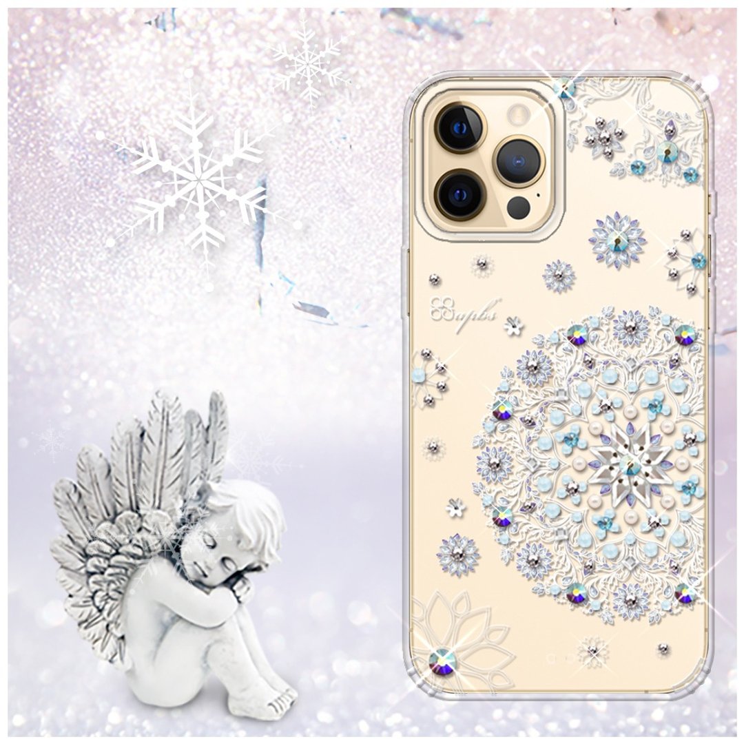 iPhone 12全系列 水晶彩钻防震双料手机壳-天使心 - 手机壳/手机套 - 其他材质 多色