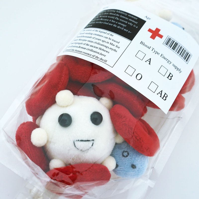 血液血红细胞胸针帽针发夹 玩具 毛绒公仔-biooo - 玩偶/公仔 - 棉．麻 