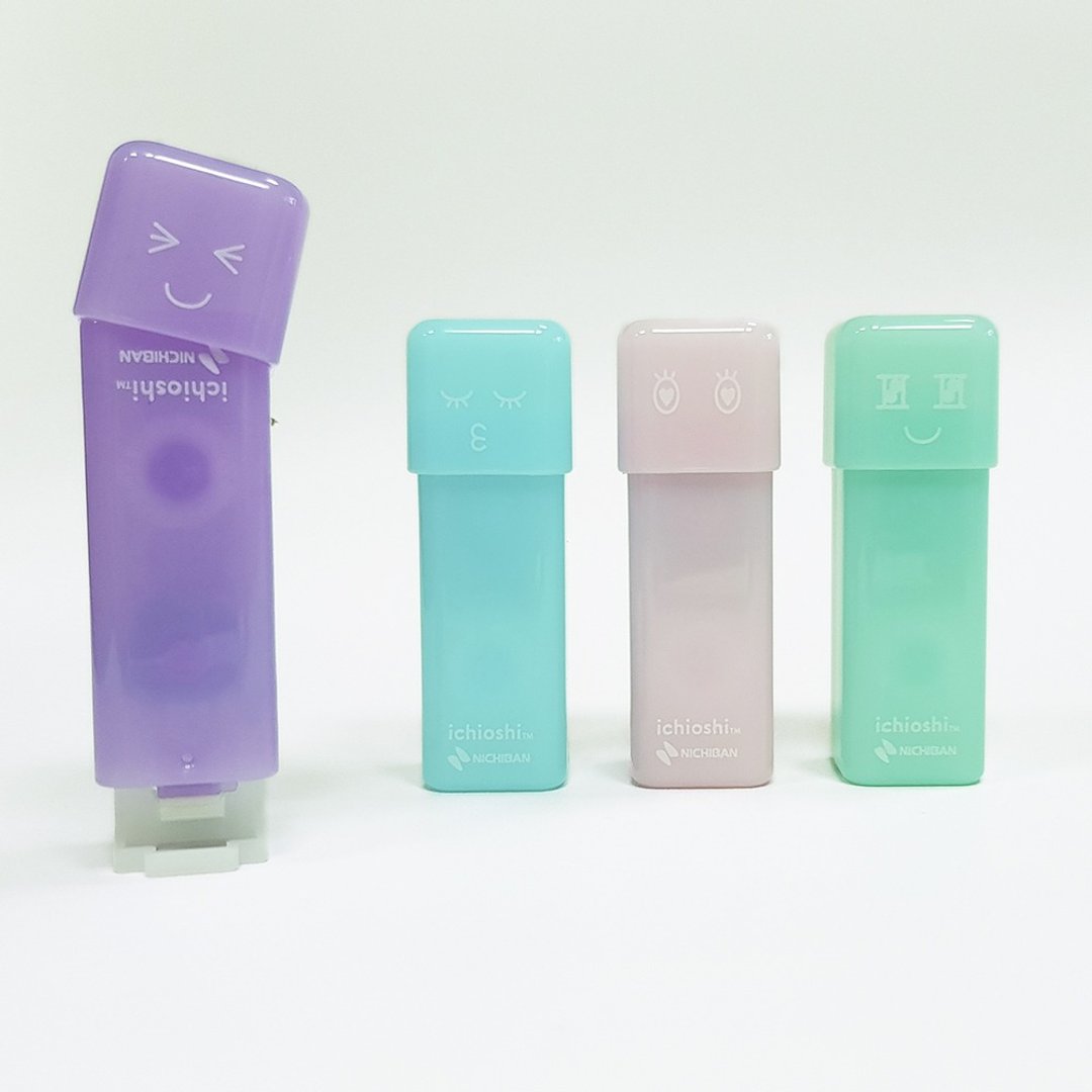 NICHIBAN tenori ichioshi 印章式点点双面胶【限定粉彩4入组】 - 其他 - 塑料 多色