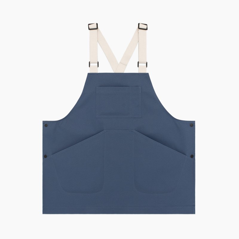 BRWK 湛蓝  职人工作背心围裙 by rin - 围裙 - 聚酯纤维 蓝色