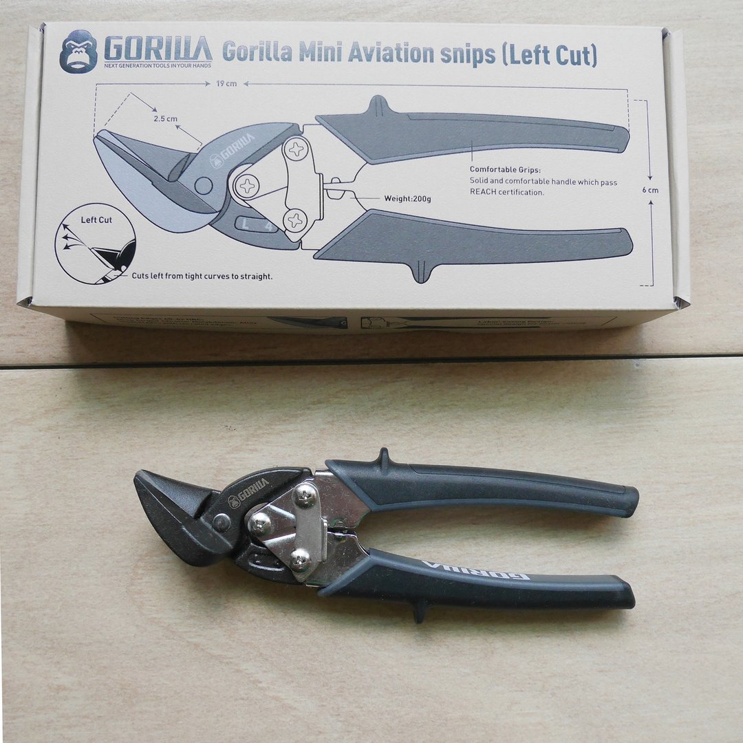 【Gorilla】超省力小型铁皮剪刀左弯剪 台湾制造精品 - 其他 - 其他金属 灰色