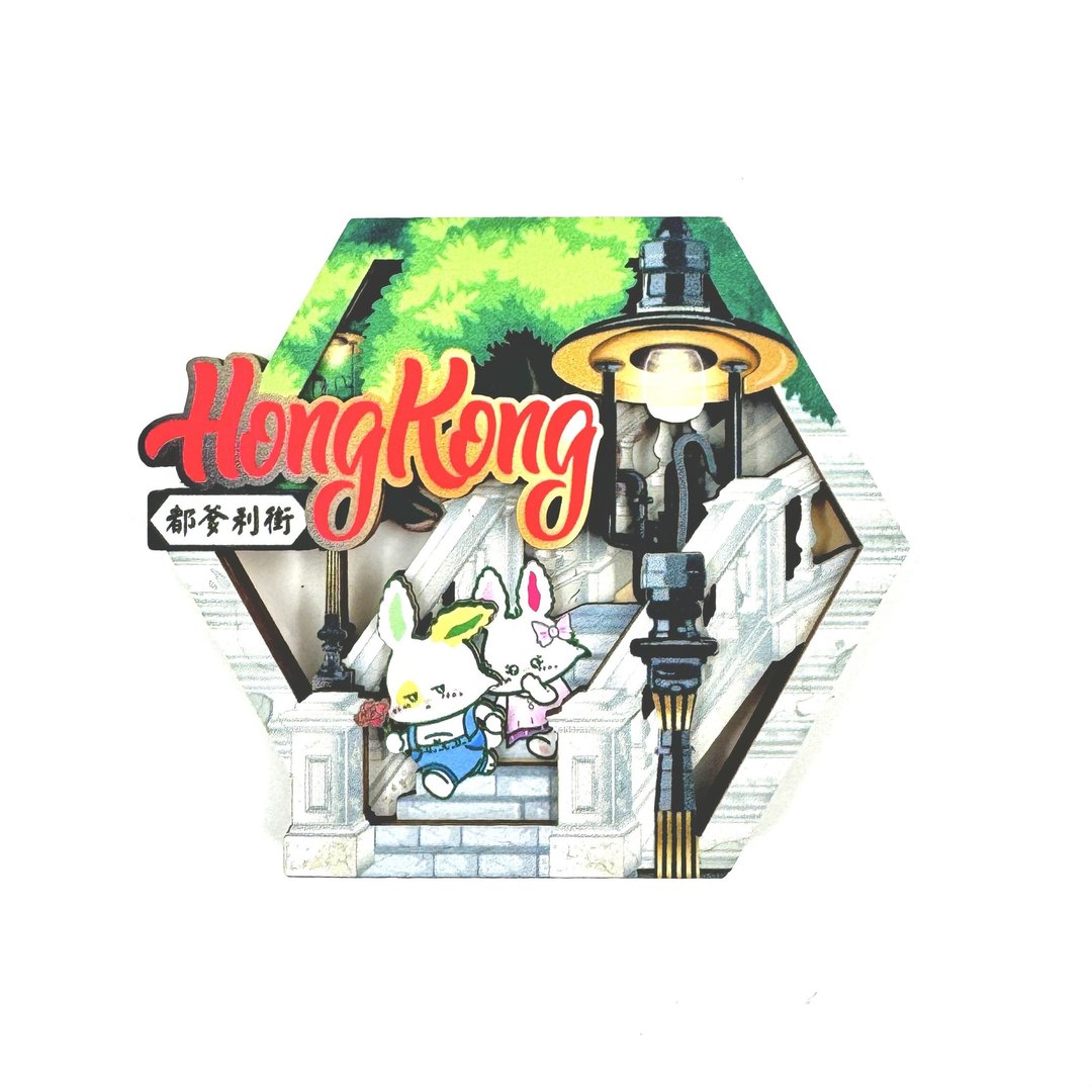 哈比兔磁石贴 - 都爹利街 - 摆饰 - 木头 多色
