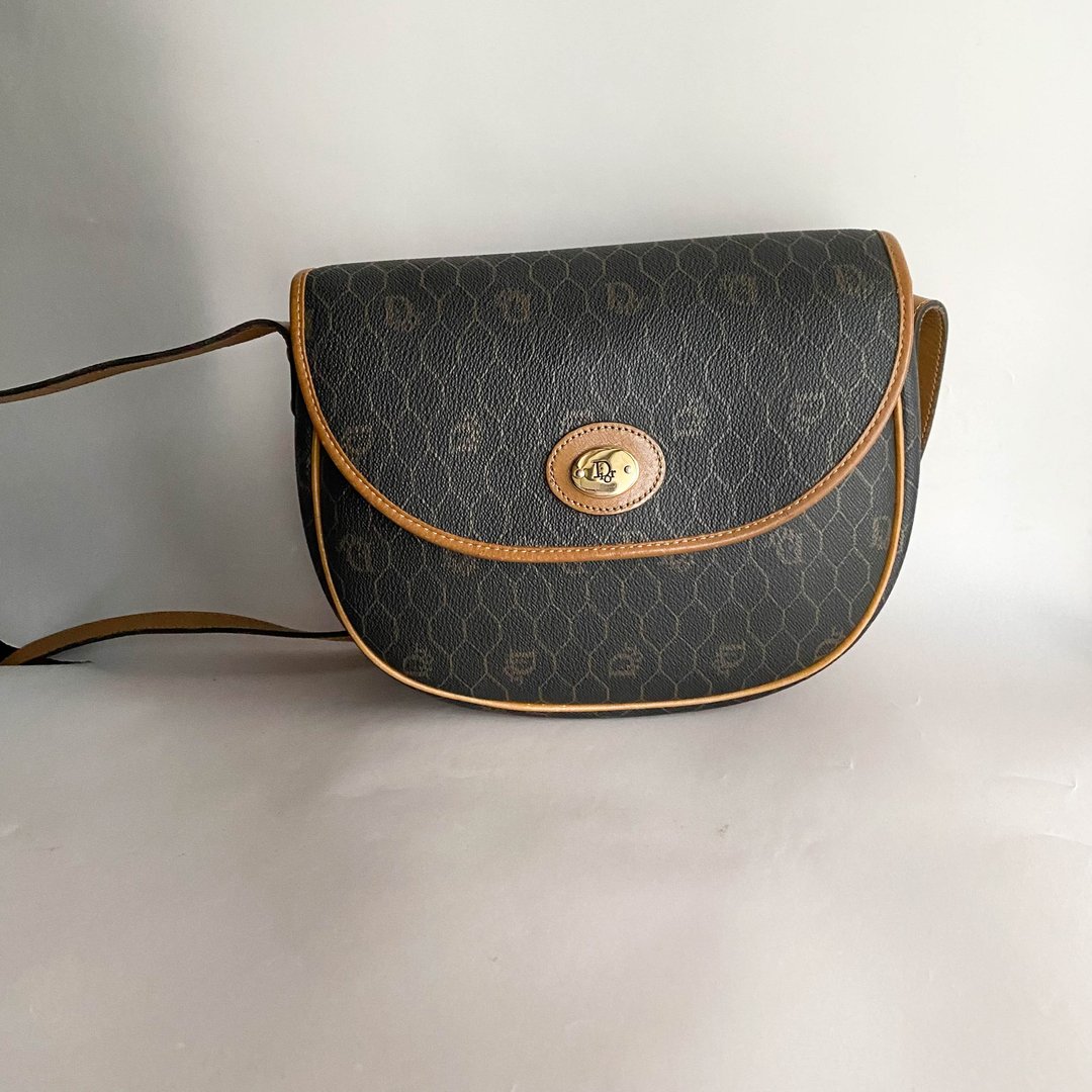 中古Christian Dior|斜背包|单肩包|侧背包|手提包|古董包 - 侧背包/斜挎包 - 真皮 黑色