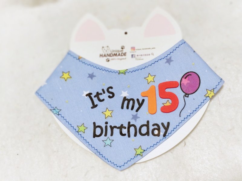 生日围巾+ 岁数 It s my birthday - 衣/帽 - 棉．麻 