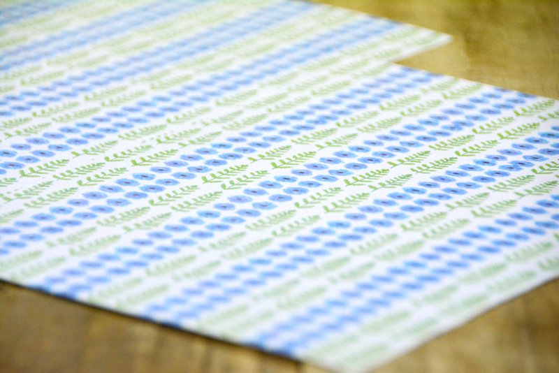 Letter set poppy blue - 信封/信纸 - 纸 多色