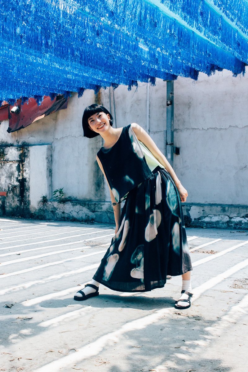 芙蓉朵 | 墨子 _ 上衣 裙子 - 裙子 - 棉．麻 黑色