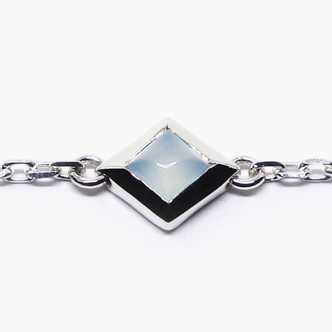 Sea blue chalcedony bracelet SV925【Pio by Parakee】藍玉髓手鍊 - 手链/手环 - 宝石 蓝色
