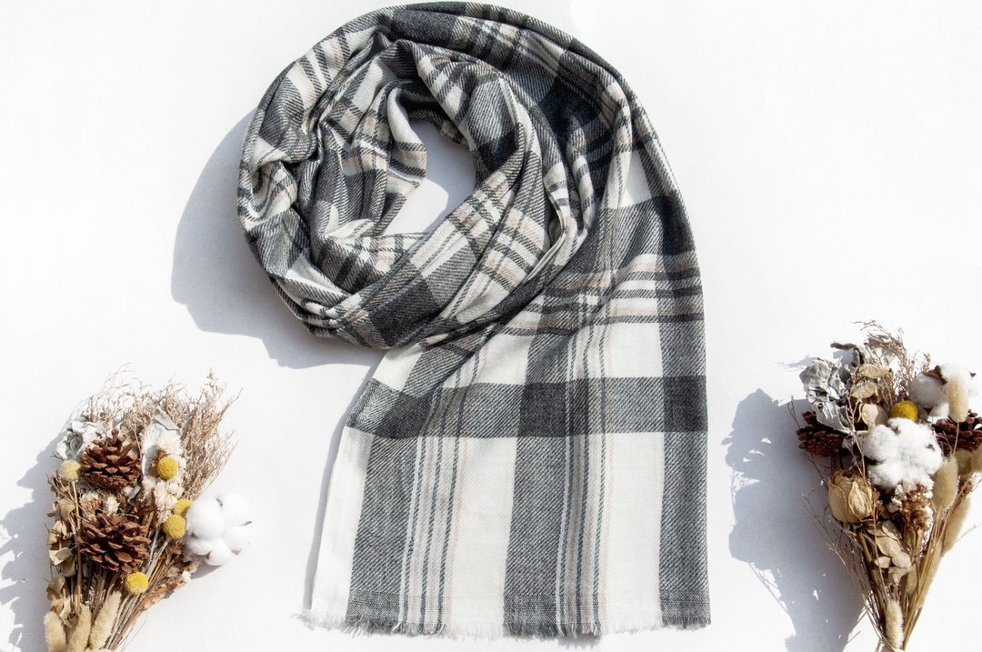 喀什米尔Cashmere 针织围巾 纯羊毛围巾 手织围巾 编织围巾-希腊 - 围巾/披肩 - 羊毛 多色