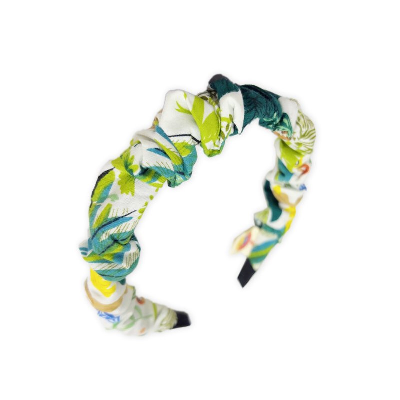 日本棉布 | 山系女孩必备扭扭头箍 | 大地色系 | 手工头饰 | 纯天 - 发带/发箍 - 棉．麻 