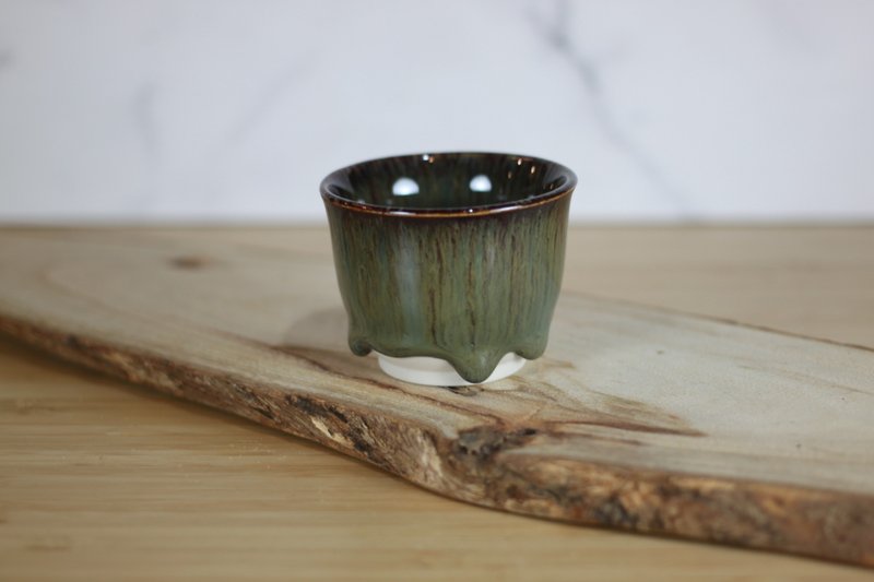 【送礼好物】60ml 天目釉 日式手工小茶杯 叶政豪作品 - 茶具/茶杯 - 瓷 