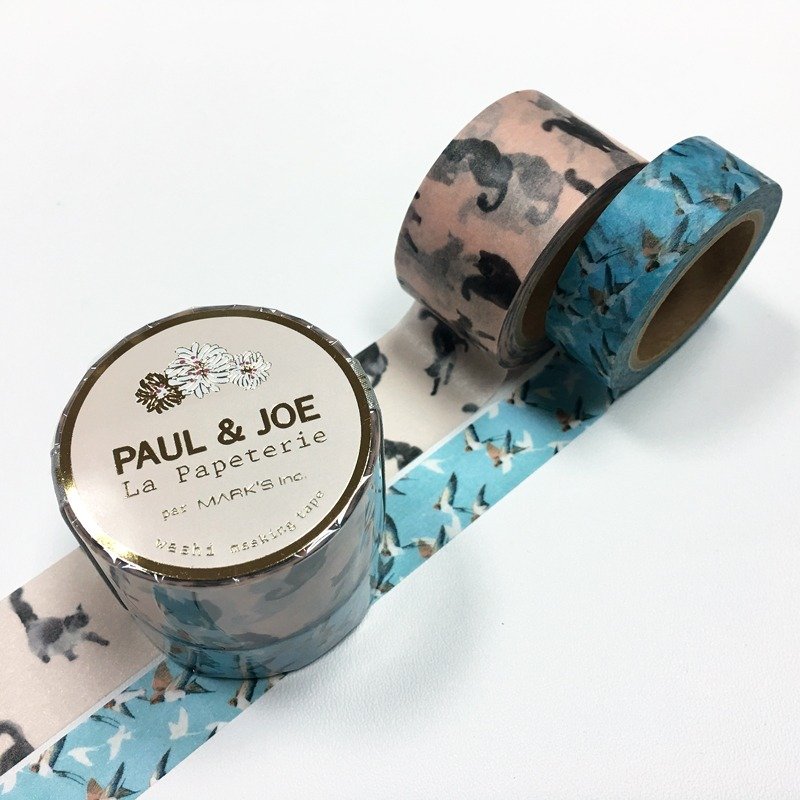 Mark's x PAUL & JOE 和纸胶带组【猫咪 (PAJ-MKT2-F)】 - 纸胶带 - 纸 多色