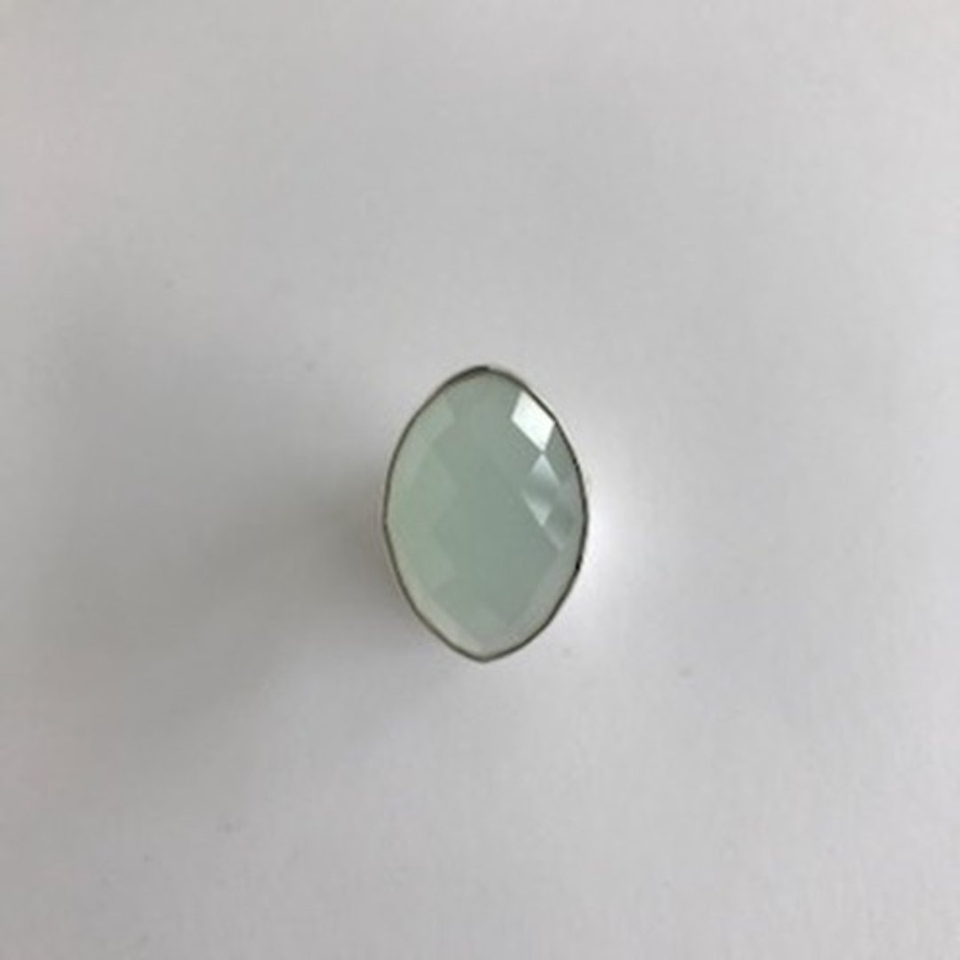 Chalcedony ring - 戒指 - 其他金属 