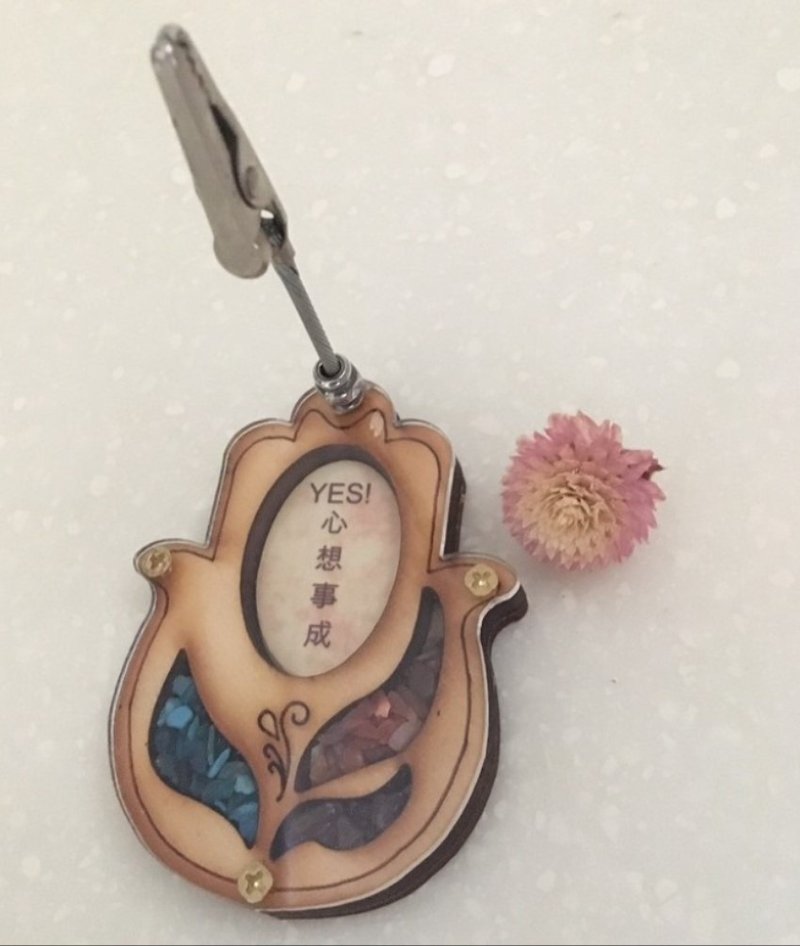 以色列进口 镶嵌彩石 传统 手工 名片夹 便条纸夹 542019 - 名片架/名片座 - 其他材质 