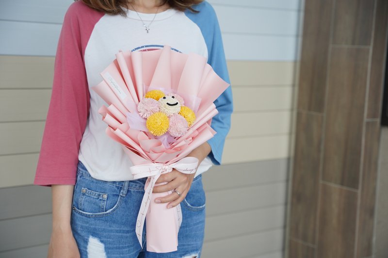 【竒花】可爱笑脸花束 毕业 生日礼物 永生干燥花 - 干燥花/捧花 - 植物．花 