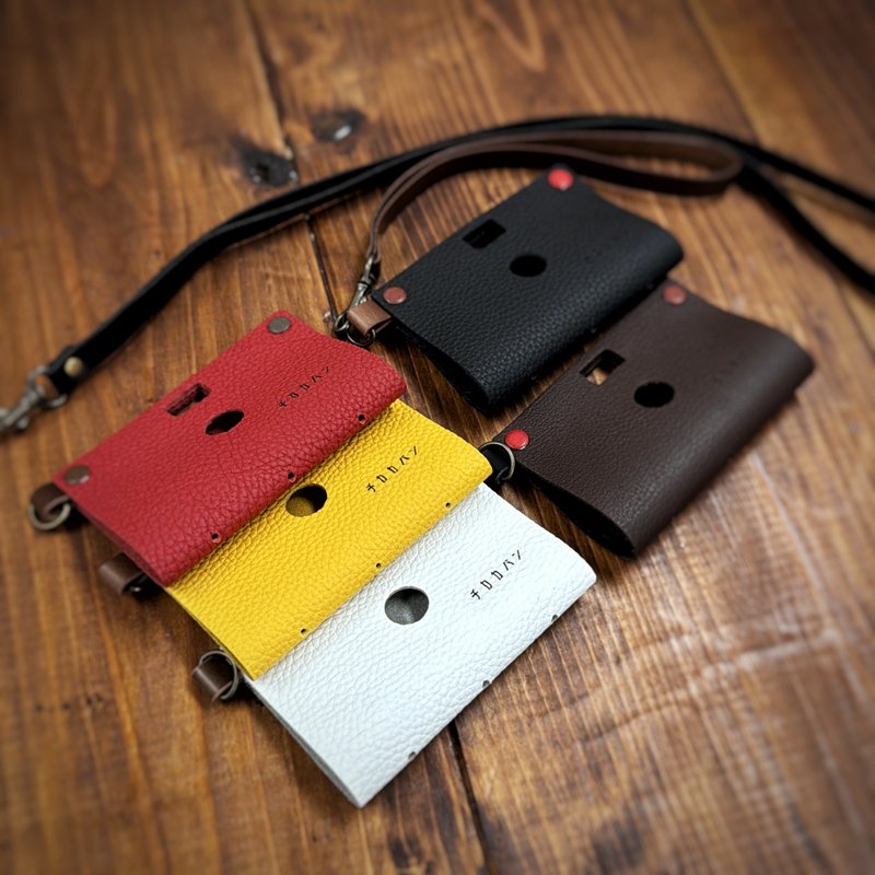 PAPERSHOOT 可爱的封面 - 相机 - 真皮 黑色