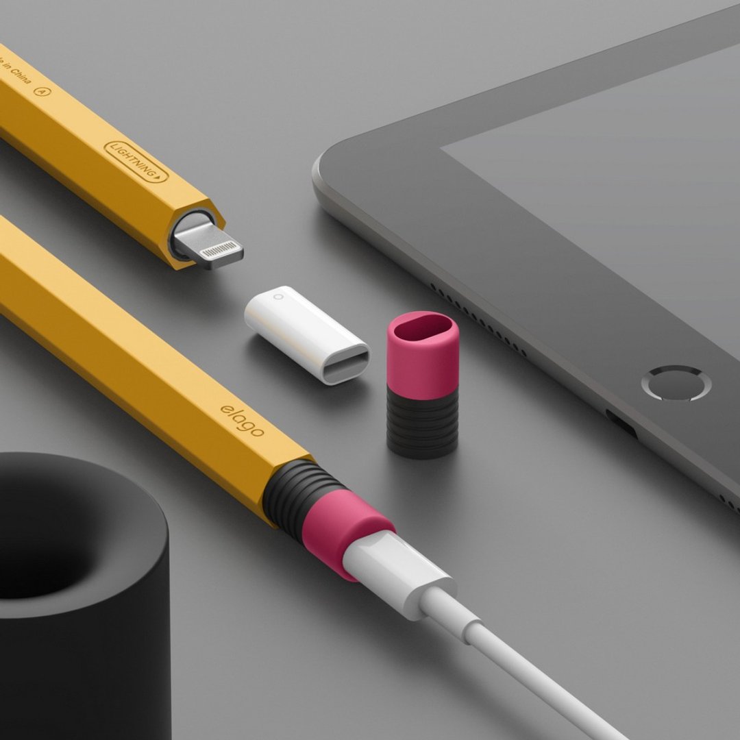 Apple Pencil 1代 经典笔套 (适用Lightning充电)-经典黄 - 数码小物 - 硅胶 黄色