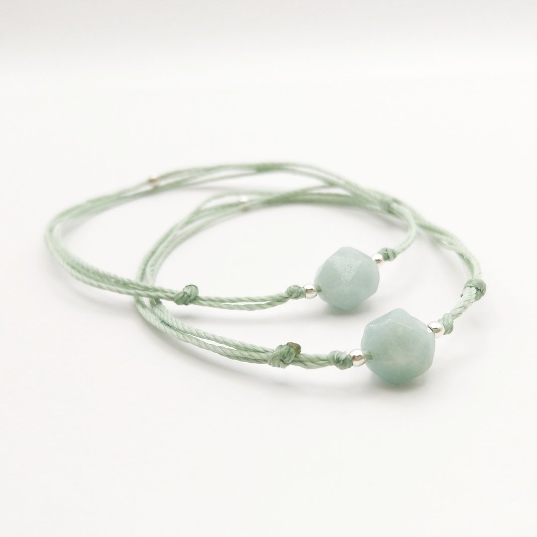 天然水晶 天河石 亚马逊石 Amazonite 气质手环 - 手链/手环 - 水晶 
