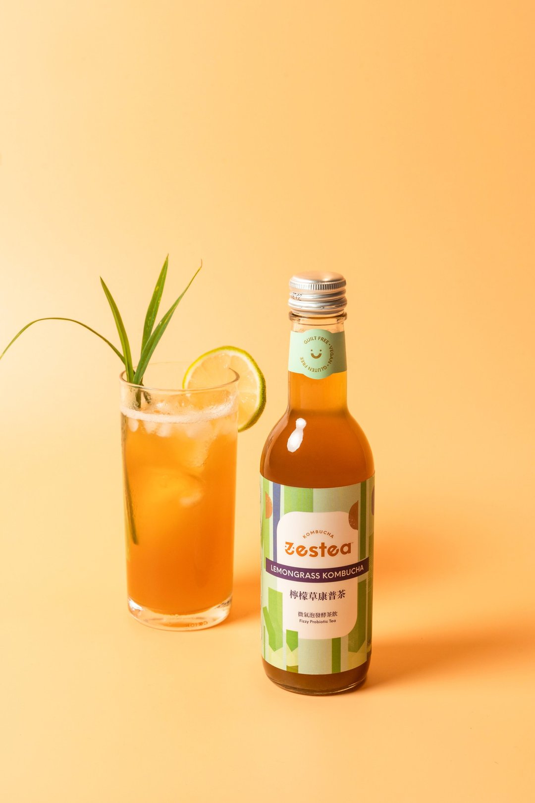 Zestea柠檬草康普茶 300ML*12瓶 (无添加、富含益生菌) - 茶 - 新鲜食材 