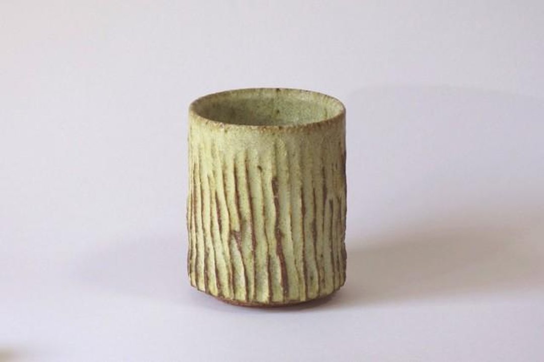 Moegi glaze teacup - 咖啡杯/马克杯 - 陶 