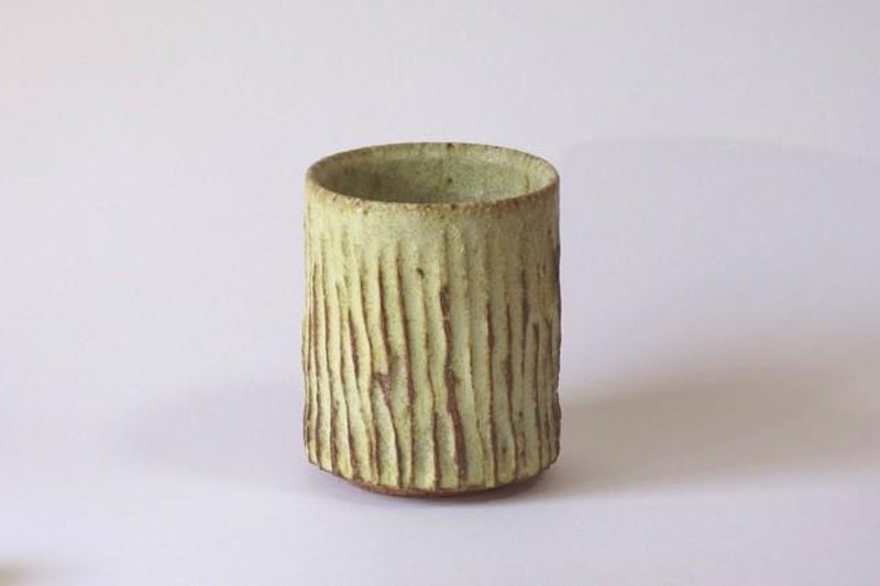 Moegi glaze teacup - 咖啡杯/马克杯 - 陶 