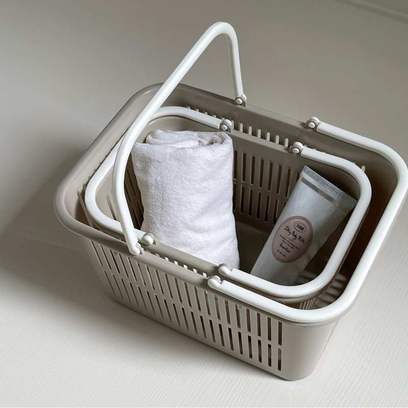 多件优惠-方形L号 21L多功能野餐提篮 户外提篮 购物篮 台湾制 - 收纳用品 - 塑料 