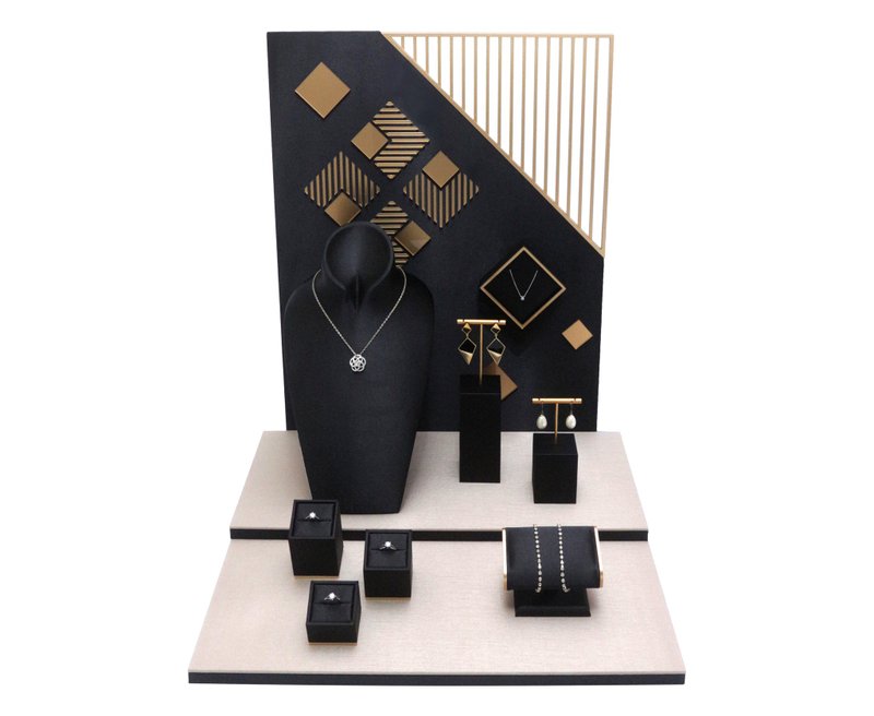 珠宝展示套组 几何菱形 台湾设计 台湾工厂生产 - 摆饰 - 其他材质 黑色
