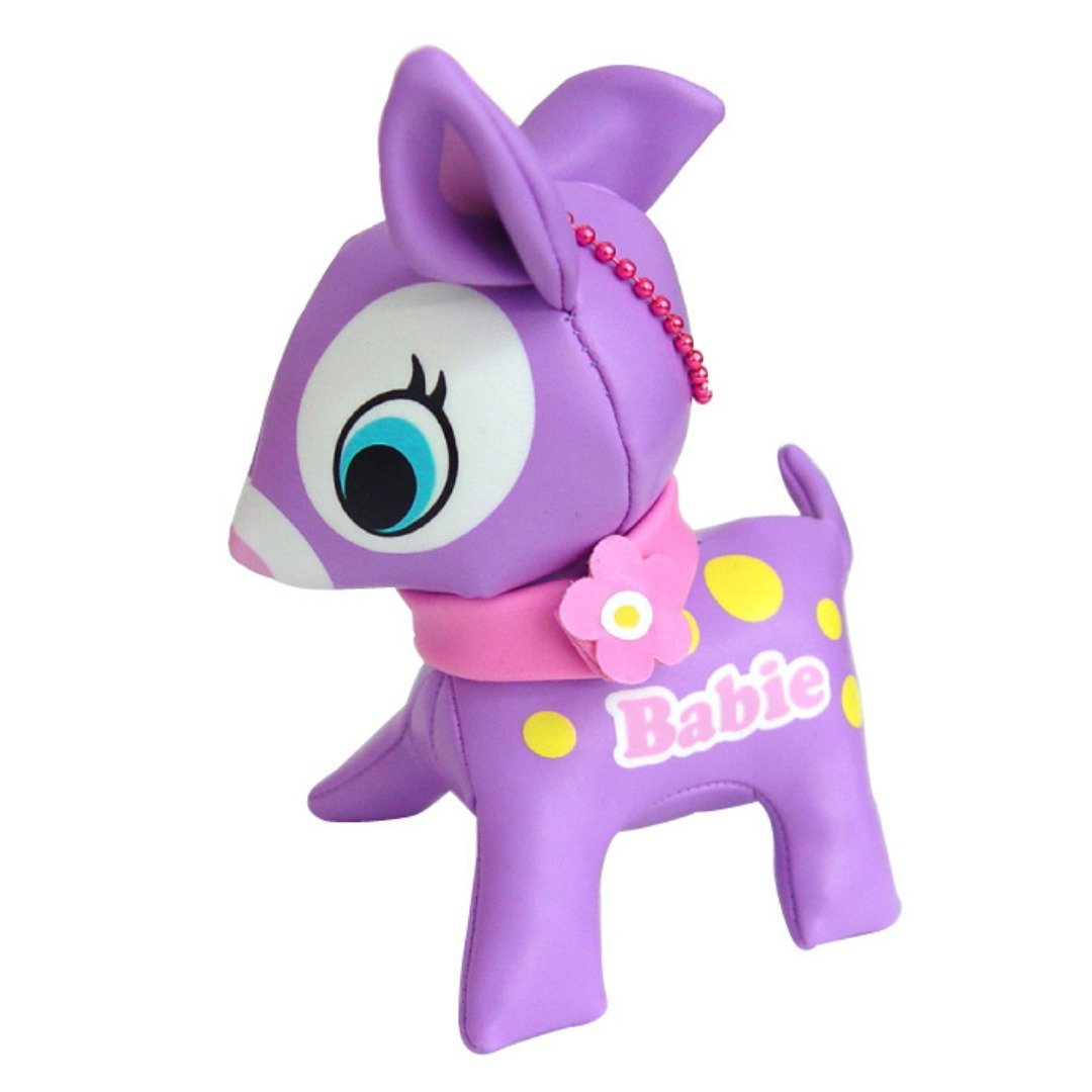 Puchi Babie Key Chain Tone PU Deer Cute Doll Gift Present Japan - 玩偶/公仔 - 其他材质 紫色