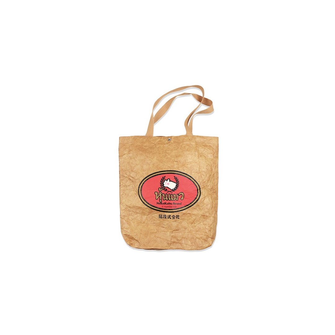 猫株式会社 泰国篇 杜邦纸感 爪标牌 泰奶 Tote Bag 单肩包 - 侧背包/斜挎包 - 其他材质 咖啡色