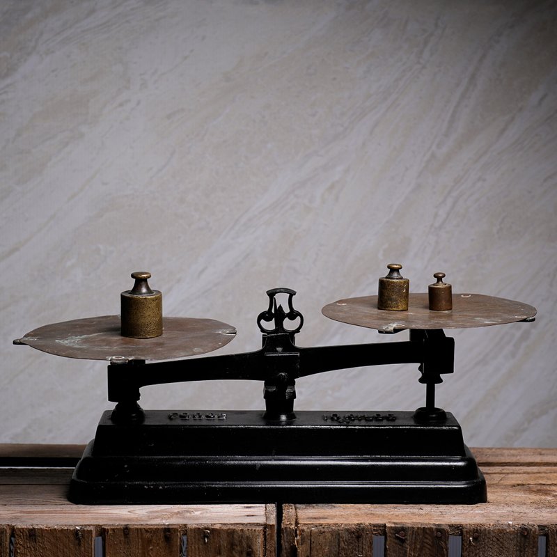 荷兰Roberval古董黄铜铸铁平衡秤 - 摆饰 - 其他金属 黑色