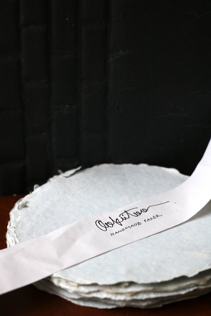 mini circle cards 手作纸/10张一组 - 卡片/明信片 - 纸 蓝色