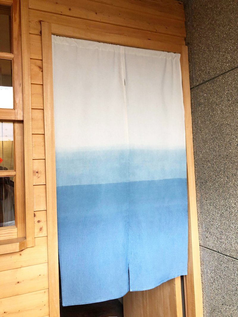 (订制专区) 有机棉蓝染日式中门帘 Organic Cotton - 门帘/门牌 - 棉．麻 蓝色