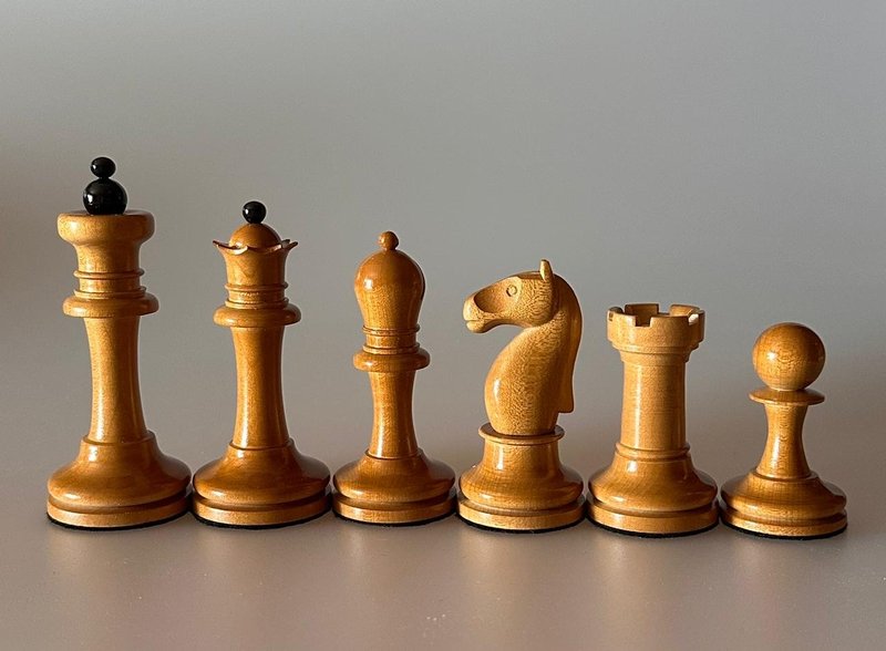 苏联/俄罗斯西洋棋棋盘 1900-1915 年（复制品） - 桌游/玩具 - 木头 黑色