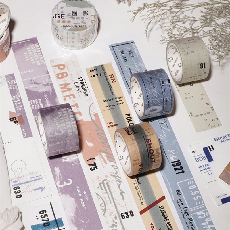 【信的恋人-余白风系列】8款手账和纸胶带 相册DIY装饰贴画素材 - 纸胶带 - 纸 