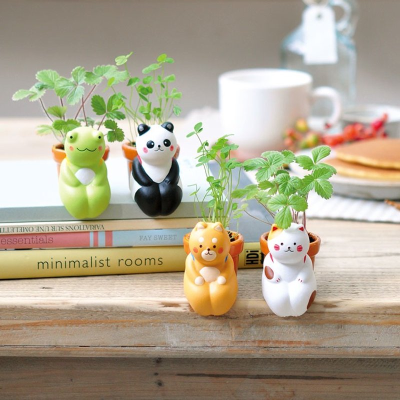 Have a seed 随意坐系列植栽盆器 / 疗愈动物 - 植栽/盆栽 - 陶 多色